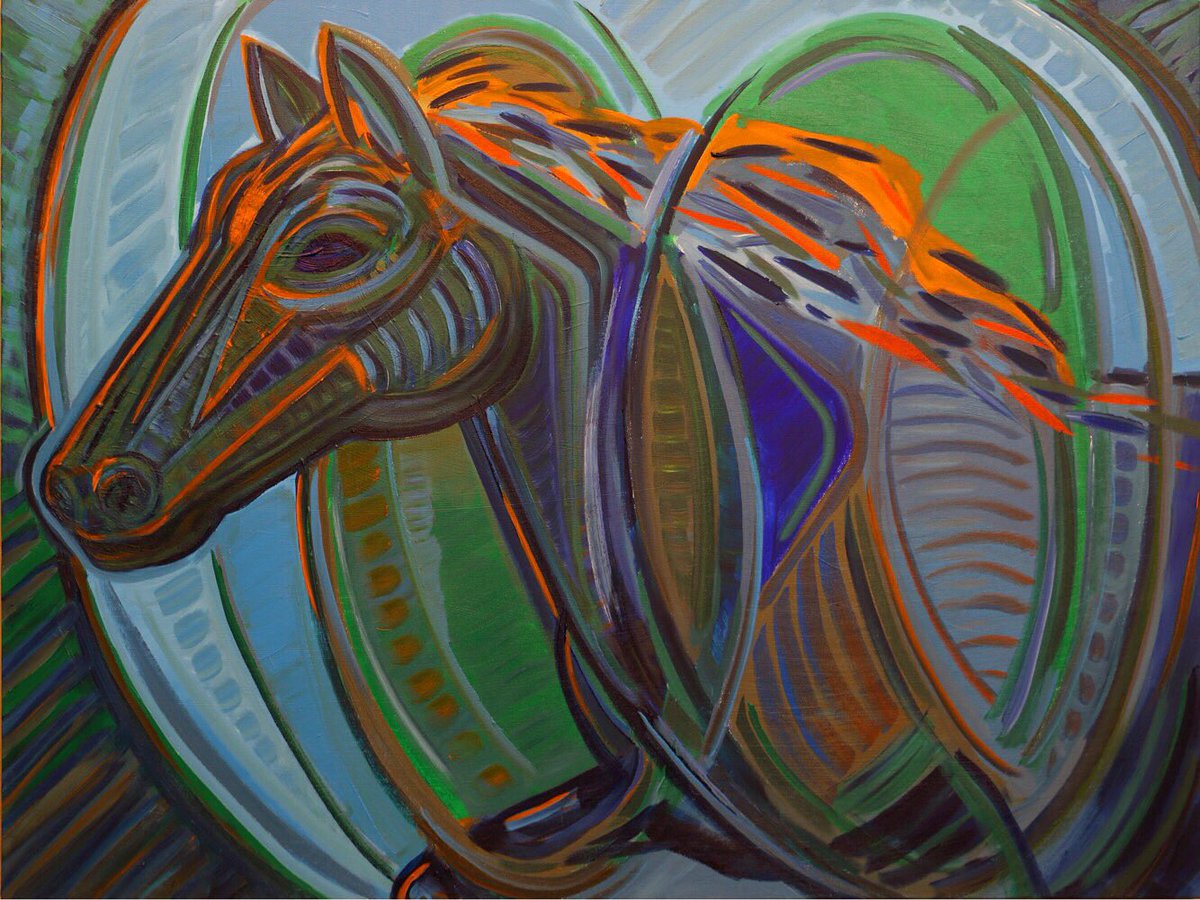 My new #painting "Expedition" 36"x48" <a href="/KimotoGallery/">KIMOTO GALLERY</a> #horse #horses #equestrian #HorseRacing #viawesome #horsebackriding #kitsilano #gastown
