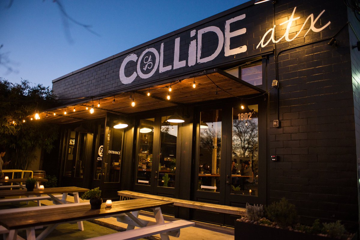 COLLiDEaustin's tweet photo. Wanna take a guess at this year's #COLLiDEonRainey lineup? Stop by this weekend, pick up a free can of @HighBrewCoffee and get a clue! #SXSW https://t.co/Uql5Wh9X0J