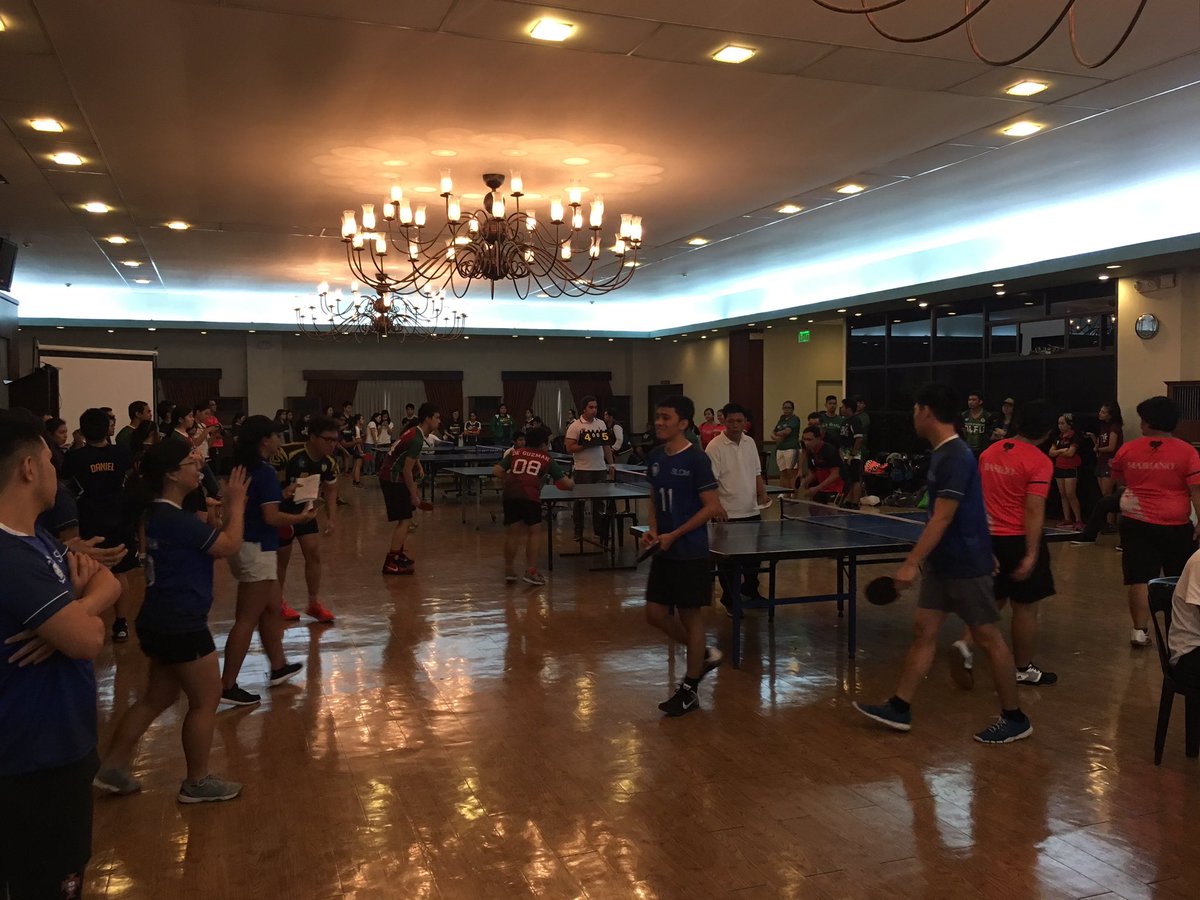 apmcsn's tweet photo. Table tennis matches happening now at Villarosa Hall. Support your athletes! #OneAPMC #PalarongMedisina https://t.co/XfDqFnX5Lx