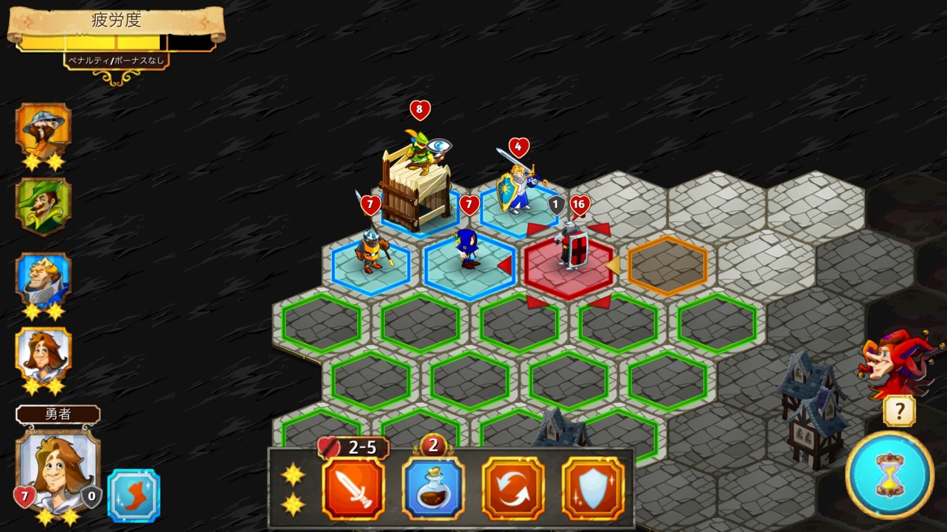 Chorus Worldwide 戦闘時のコツですが このようなフォーメーションで間接攻撃専門のキャラクターを直接攻撃専門の 面子で囲ってしまい なおかつ反撃スキルと割り込みが発動するようにしておくことで 勝率はグッと高まります ただし強力な後半の敵やボスに