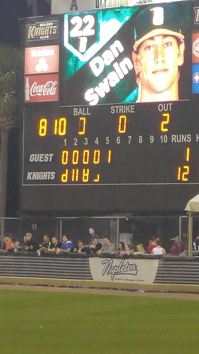 Maydrum27's tweet photo. #ucf_baseball What's going on with that scoreboard, guys? https://t.co/Rbr9bJs1Tl