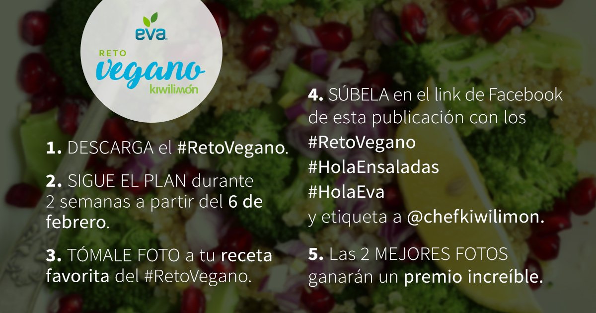 Kiwilimon_LAT's tweet photo. ¡Bienvenid@ al #RetoVegano ¡Este plan es muy fácil de llevar a cabo! #HolaEnsaladas #HolaEva https://t.co/4WtonrDIhJ https://t.co/oN3p3eZEEs