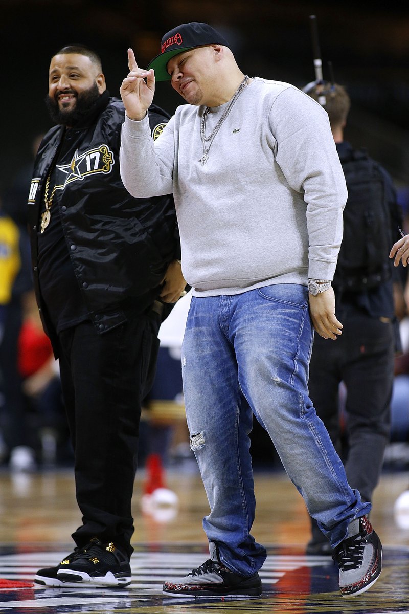 Air Jordan 4 and @FatJoe wearing 