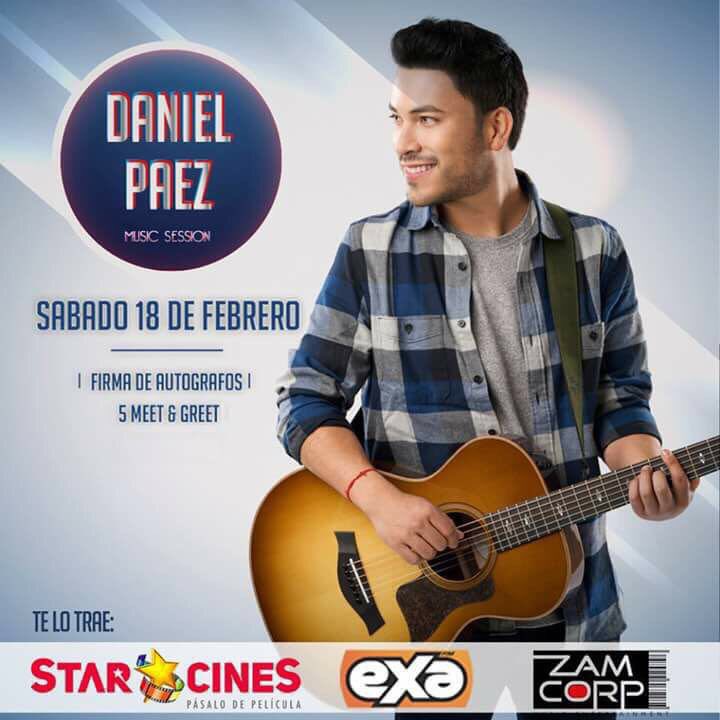 DANIELPAEZMusic's tweet photo. Mañana nos vemos Ibarra!! #MeQuedoContigo #Ibarra #DanielPaez2017 https://t.co/U1fXjg0Qyh