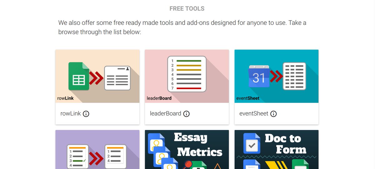 Check out our free #gsuite tools and get in touch if you want something bespoke! goo.gl/POeDXq