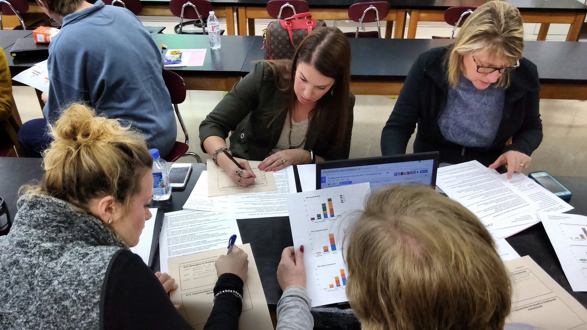St_CharlesHrtld's tweet photo. @MKECatholicEd Lots of teacher engagement and goal setting. Assessment and Grading #collaborate https://t.co/XNrC9huAHZ