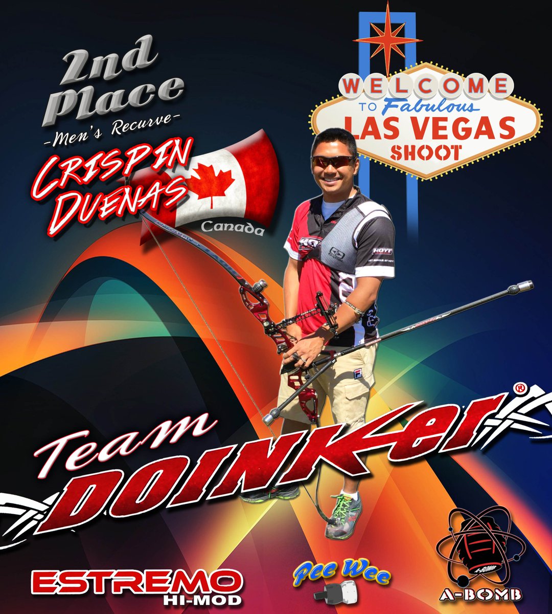 DoinkerStabs's tweet image. Congrats to Team Doinker&apos;s Crispin Duenas on his 2nd Place Win at the 2017 Las Vegas Shoot! #teamdoinker #estremohimod #doinkerarchery