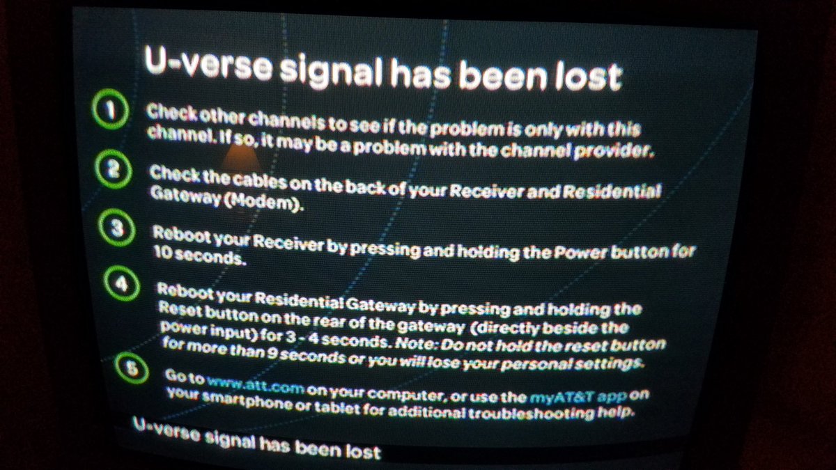 techguyshaw's tweet photo. @ATT @ATTCares Every night, two to three times!  Can't wait til @googlefiber.  #UverseSucks #GoogleRocks https://t.co/9KxmPtelO9