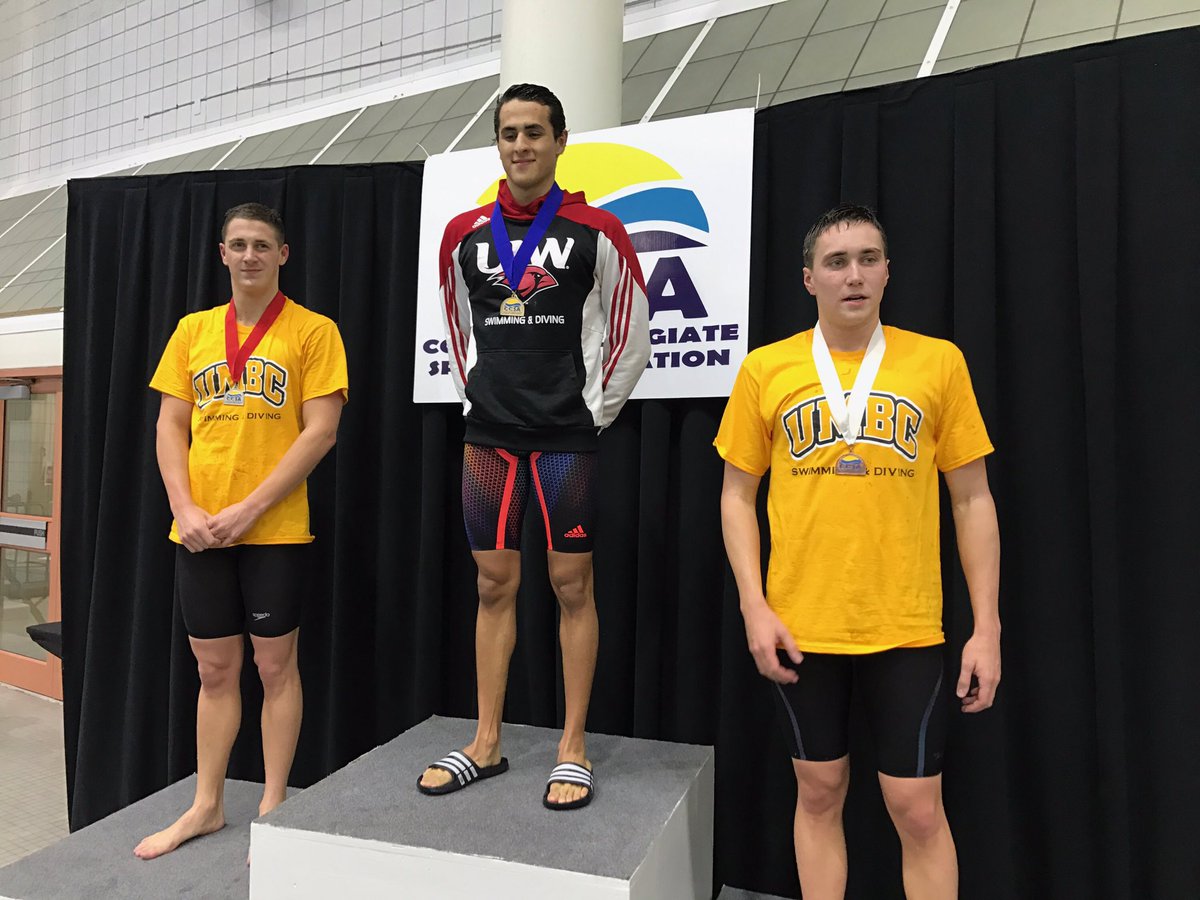 UIWAthletics's tweet image. RESULTS: @CCSA_Swim_Dive Men's 400 IM Final Results:
1) Hector Ruvalcaba Cruz- WORD
2) Nikola Trajkovic- UMBC 
3) Andrew McKissick- UMBC