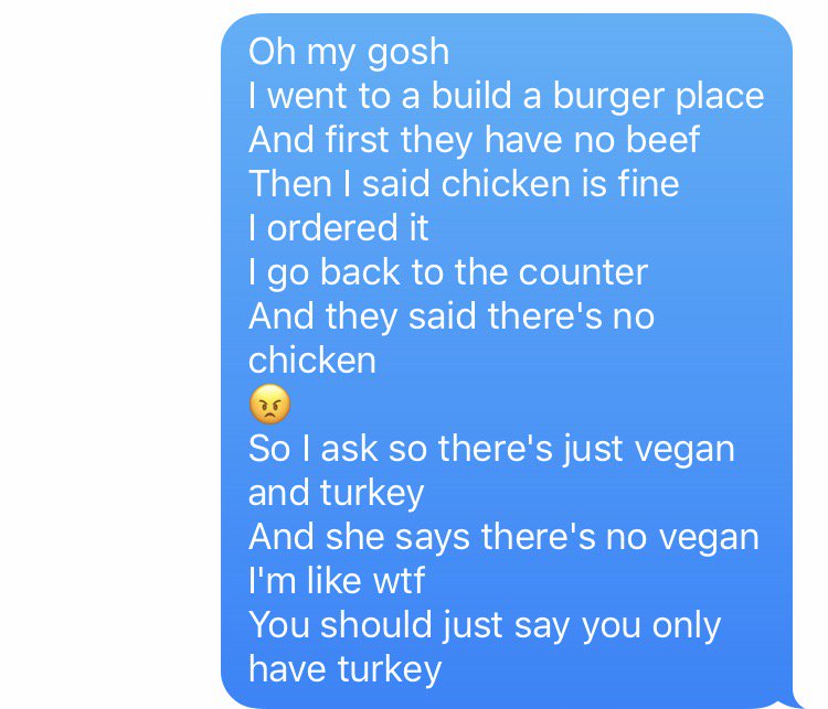 GisL04's tweet photo. @CounterBurger This custom built experience was terribly funny! I was still polite. 😂 https://t.co/uBwhCOxxe2
