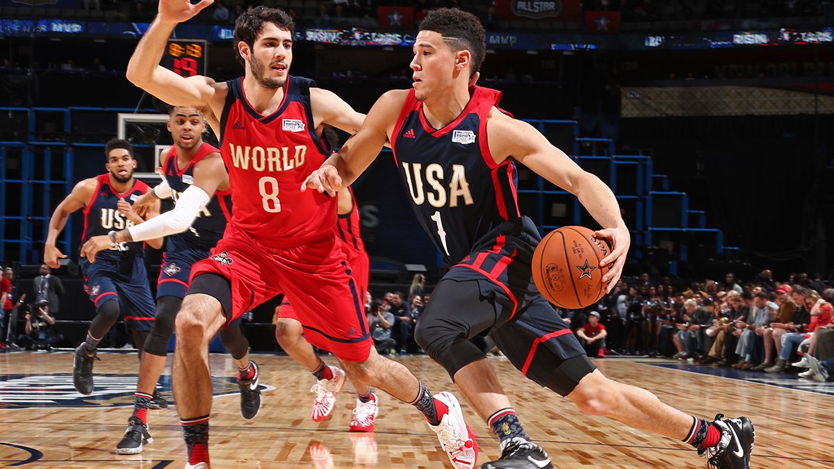 - Final -  Team World: 150 Team US: 141  Booker: 14 PTS Chriss: 5 PTS  #NBAAllStar https://t.co/Q1cDOI5rNN