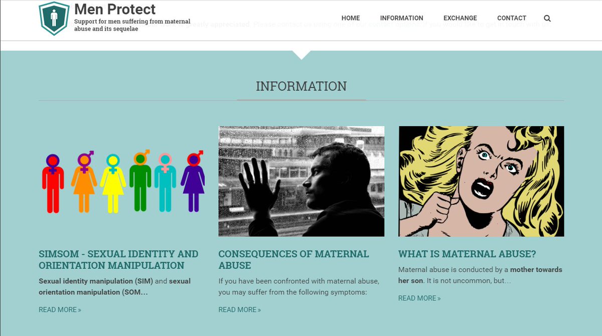 MenProtect's tweet image. First website with information on #maternal #abuse and support for male survivors is online: men-protect.com
