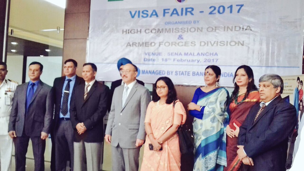 Special #Visa Camp by <a href="/ihcdhaka/">India in Bangladesh</a> 4   families of #Bangladesh Armed Forces personnel at #Dhaka Cantonment saw excellent turnout