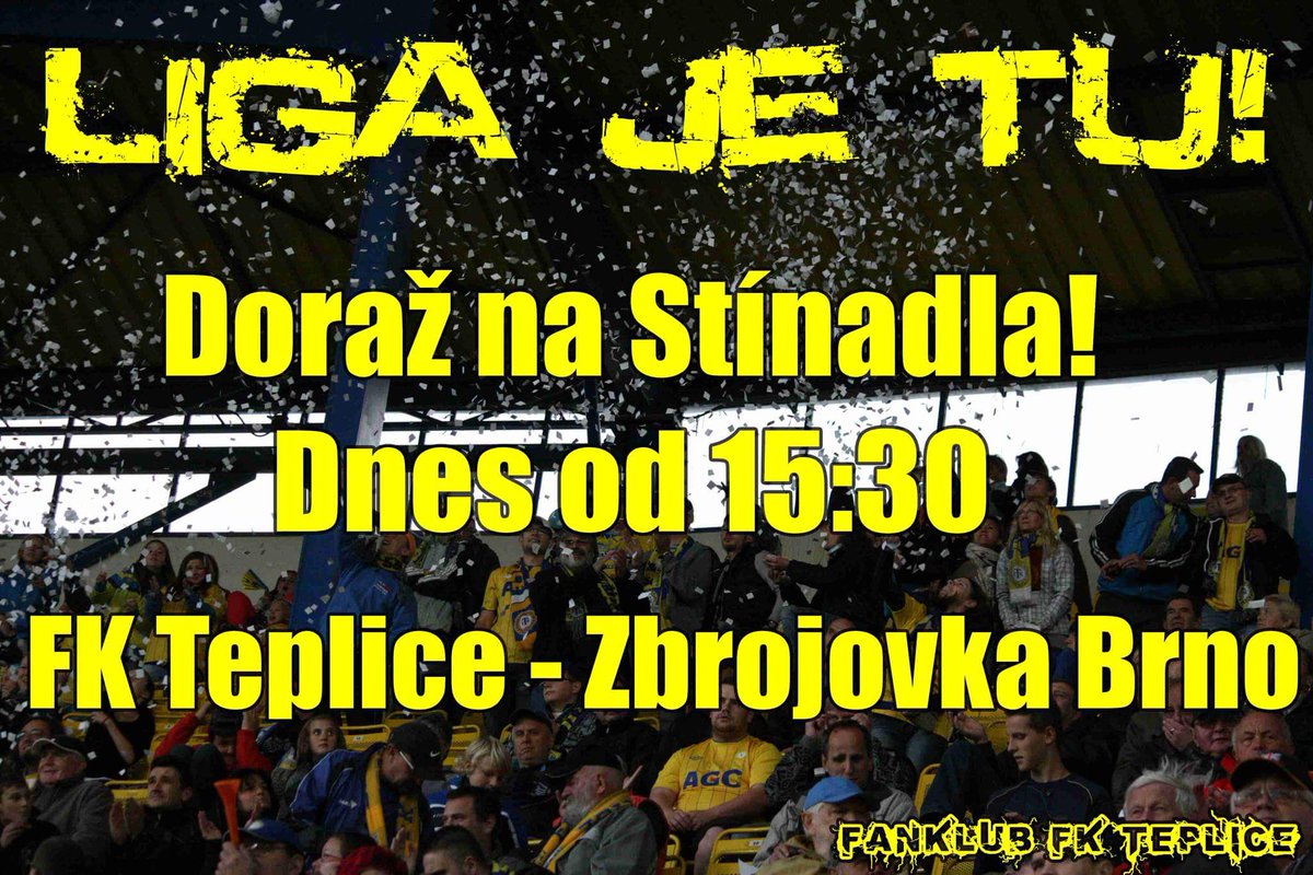 FanklubFKT's tweet image. Konečně je tu liga. #fanklub #fkteplice #tepbrn #konecne