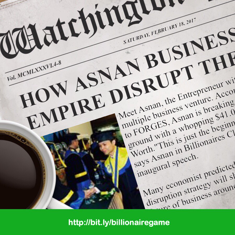 Read my story as the new Billionaire. in town >> bit.ly/F0rGBt