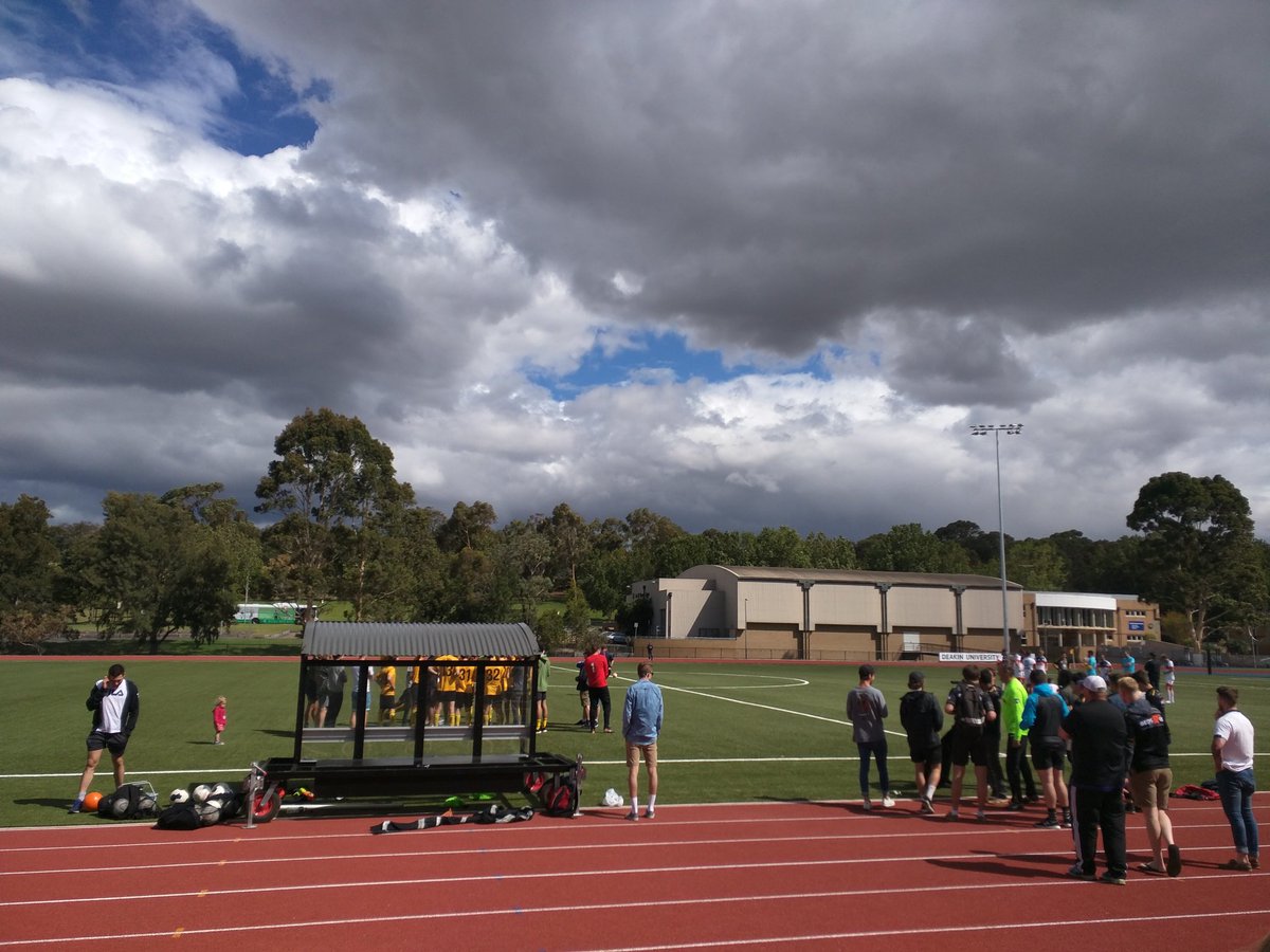 Final instructions being given before the beginning of extra time beneath leaden skies #FFACup #DDFC #FFACup