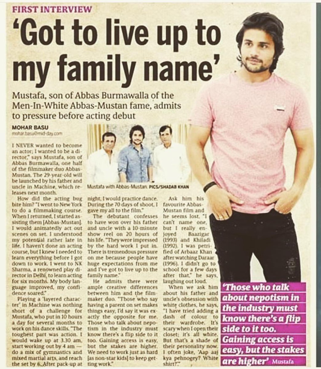 muffaa's tweet photo. @themustafaB #first #interview #machinemovie #teammachine #smart #handsome #mustafa #abbamustan #itnatumhe #march17th #feb #thriller #love https://t.co/5xDe49wrI9