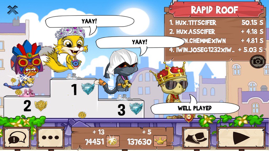 FR2_asscifer's tweet photo. I just played a golden fox! #funrun2 #TITSCIFER #CHEMMExiwn #Joseg1232xIWIN https://t.co/69lydkrqxs