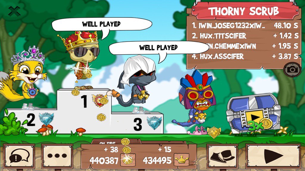 Joseg1232's tweet photo. Having a Blast!! IWIN vs Hux!! Ggs Fam 💯#funrun2 #TITSCIFER #CHEMMExiwn #ASSCIFER https://t.co/z8Yza91skE
