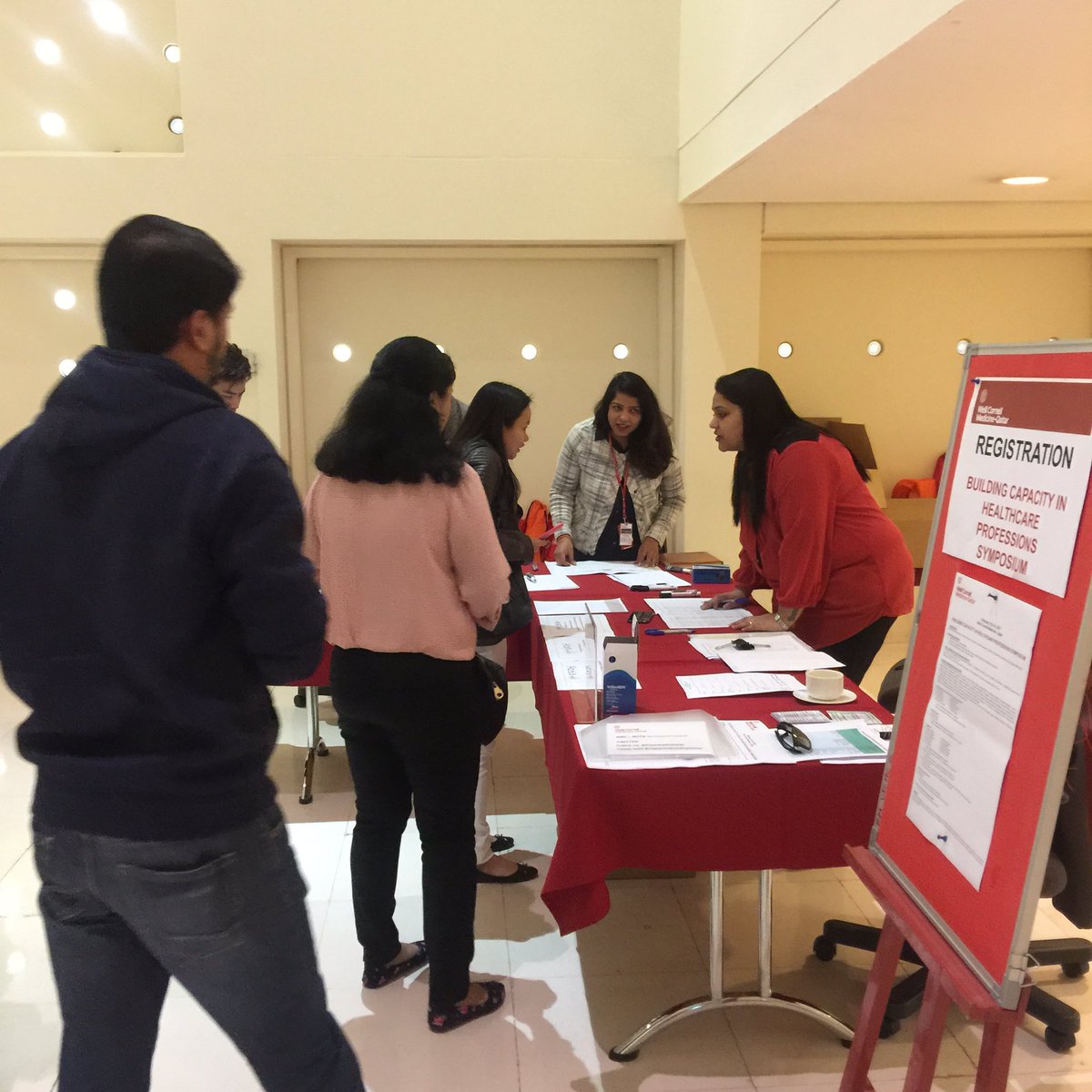 IPHQatar's tweet photo. Happening now! Building Capacity in Healthcare Professions Symposium #capacitybuildingqatar https://t.co/GCE5h8XtJr