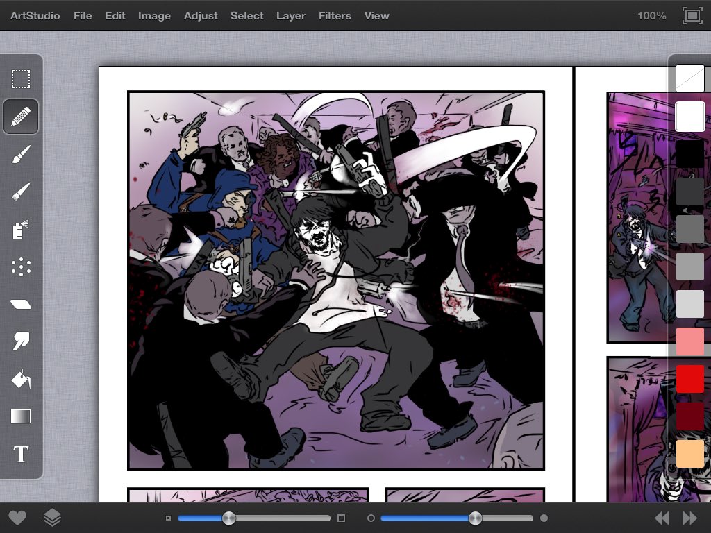 Jrej_dev's tweet photo. Color in process... #wip #webcomics #comics #color #graphicnovel #artstudio #adonit #jotpro #ipad #apple #ipadart https://t.co/wp2fKu7PTm