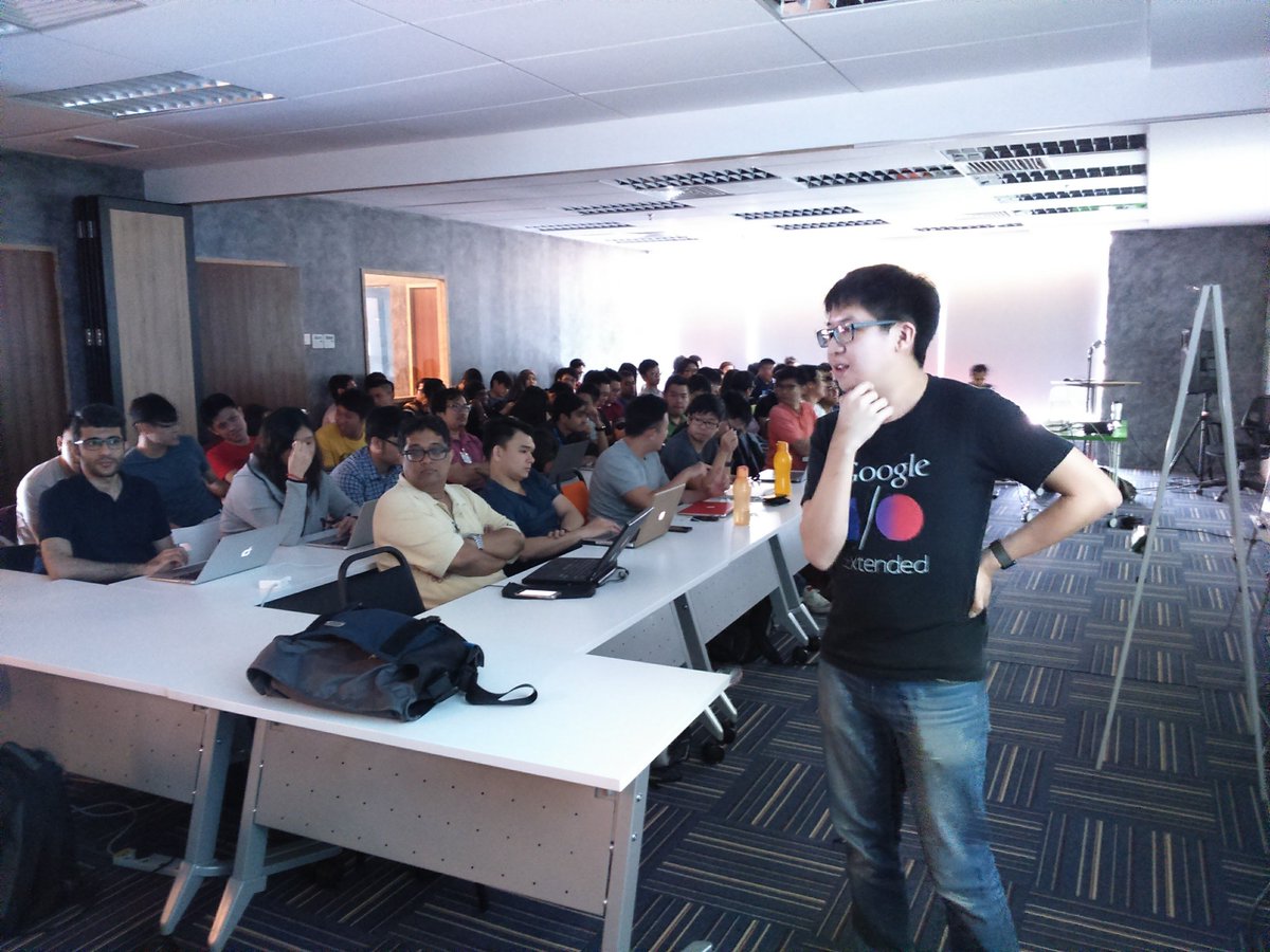 gdgkl's tweet photo. TensorFlow and Keras Q&amp;A by @anonoz at TensorFlow Dev Summit 2017 Extended Kuala Lumpur
#tfdevsummit #gdgkl @tensorflow @gdg https://t.co/45LrxVCA7t