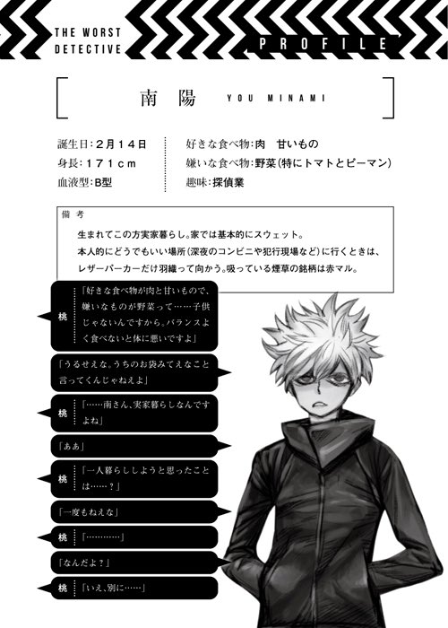 ノベルゼロ編集部 Novel 0 毎月15日発売 على تويتر 好評発売中 の2月刊 最悪探偵 本日はキャラクターをご紹介 主人公 最悪探偵の南陽 この男 とにかく性格が悪い 極上の後味の悪さを味わいたい方 是非この週末にお楽しみください T Co ノベルゼロ編集部 Novel 0 毎月15日発売 على تويتر 好評発売中 の2月刊 最悪探偵 本日はキャラクターをご紹介 主人公 最悪探偵の南陽 この男 とにかく性格が悪い 極上の後味の悪さを味わいたい方 是非この週末にお楽しみください T Co