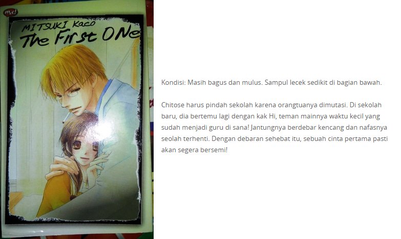 OAbukubekas's tweet photo. Jual #KomikSecond The First One by Mitsuki Kaco hanya Rp 8.500, pemesanan klik https://t.co/LoK2cpQQIP https://t.co/VYOXX7H4jW