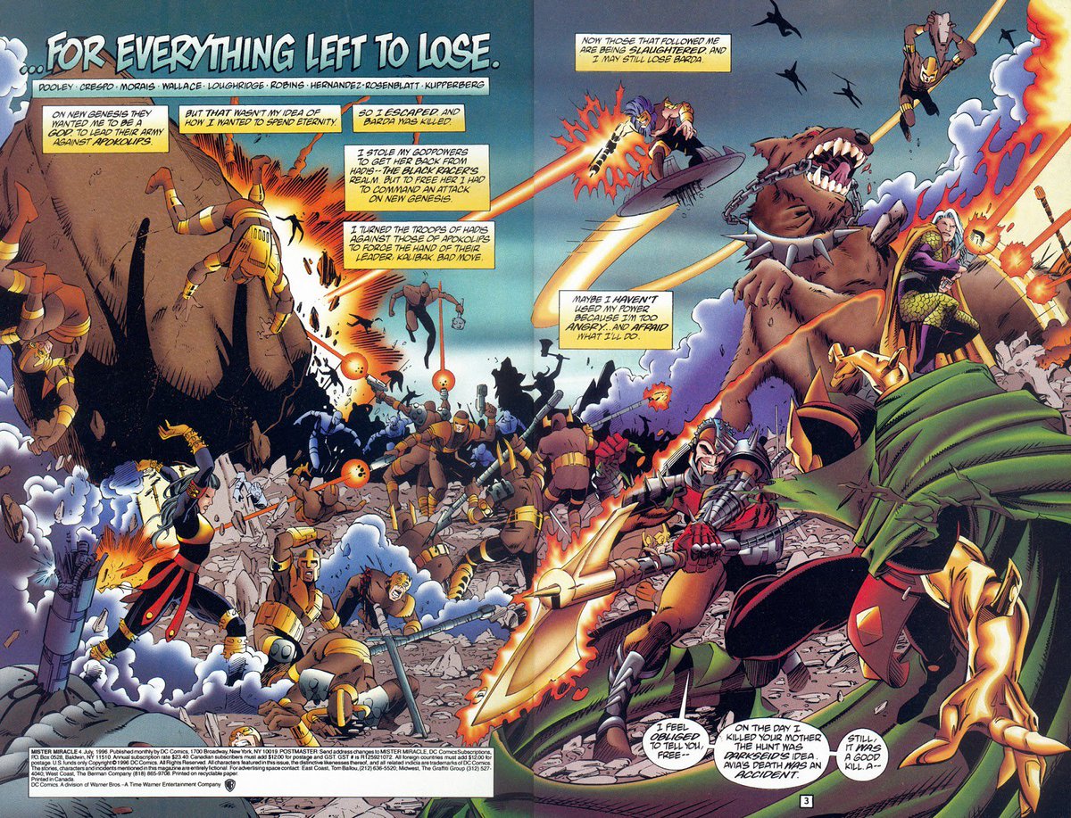 With my millions of years of battlefield experience,the only warriors as fierce as me are <a href="/DarkseidNewGods/">LΩrd Darkseid</a> @DarkseidsSon &amp; <a href="/IzayaHighfather/">New Gods' Highfather</a>