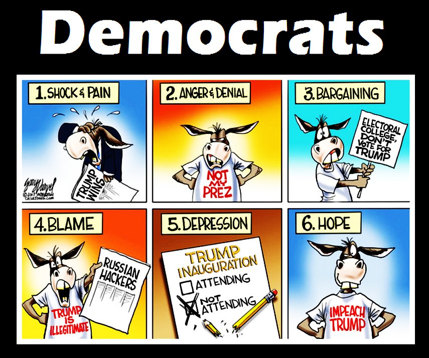 _GoFundYourself's tweet photo. Experiencing the "Kübler-Ross Stages of Grief" to cope with the outcome of the election    #NarcissistProblems #dealwithit https://t.co/OhFTySVYbM