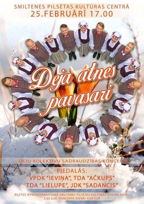 Tieši pēc nedēļas <a href="/SmiltenesNovads/">Smiltenes novads</a>  @Smiltenes_KC  kopā ar mums dejas soļos pavasari atnesīs <a href="/TDALielupe/">TDA Lielupe</a> , @tdaAckups un <a href="/JDK_Sadancis/">JDK Sadancis</a>