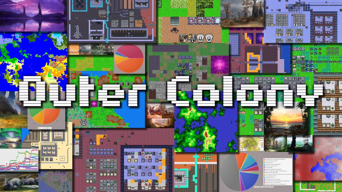 VoyagerGames's tweet photo. #OuterColony has a new branding image for #screenshotsaturday! #indiedev #gamedev #indiegames #gameart #art #simulation #AI https://t.co/IrRkQdfsmH