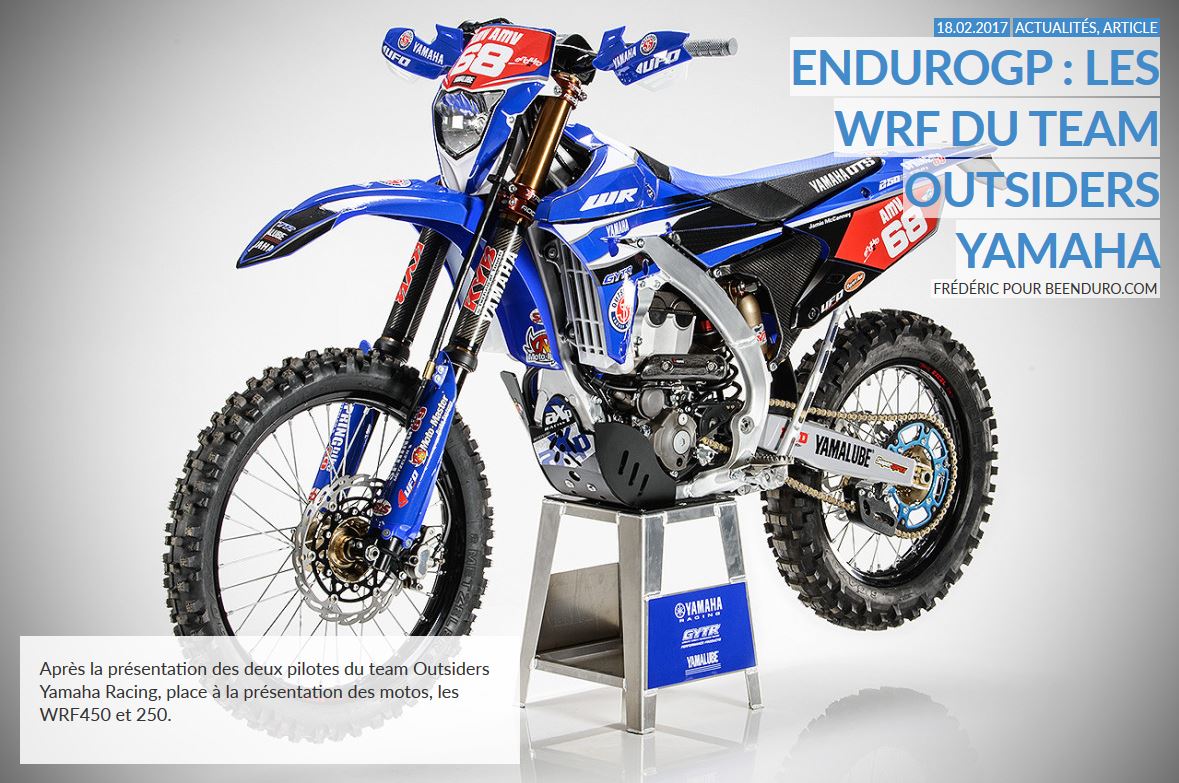 beENDURO's tweet photo. Les superbres WRF du team Outsiders Yamaha Racing en détails >> https://t.co/YxuzZCpkhn https://t.co/rvacpkIAgd