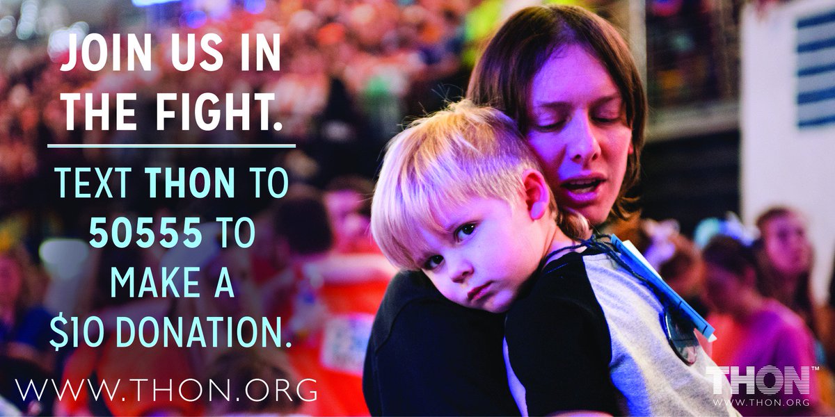 This weekend, more than 16,500 college students will stand for 46 hours against childhood cancer. Join the magic - text THON to 50555
