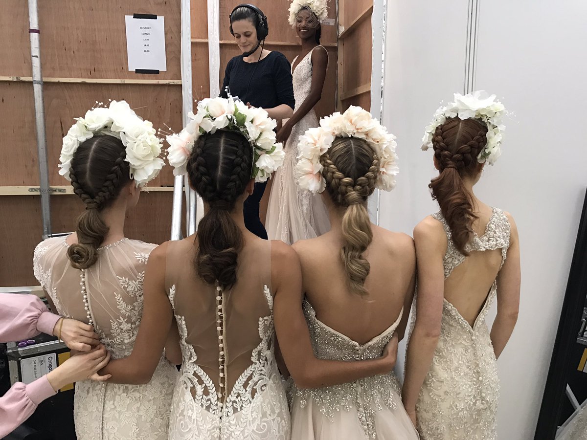 It's the Bridal Show at Olympia London, Kate and Elysia are working backstage for <a href="/RevlonProUK/">Revlon Professional</a>