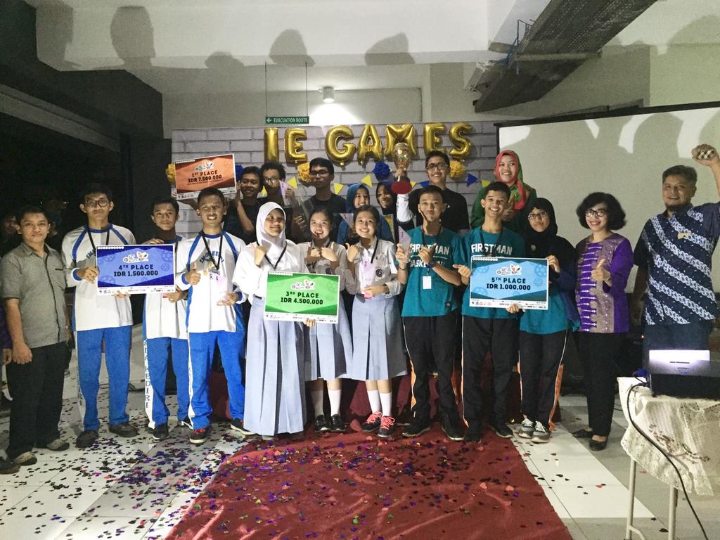 [THE WINNER]
Selamat kepada seluruh tim yang menjadi juara di IE Games 12th Edition. Tetap semangaat😉