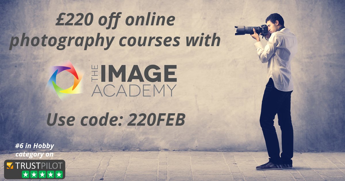 ImageAcademyUK's tweet photo. There's still time to get £220 off our fantastic online photography courses, with expert tutor feedback and more! https://t.co/s7zwo0IZSV https://t.co/FEi0sJzfx7