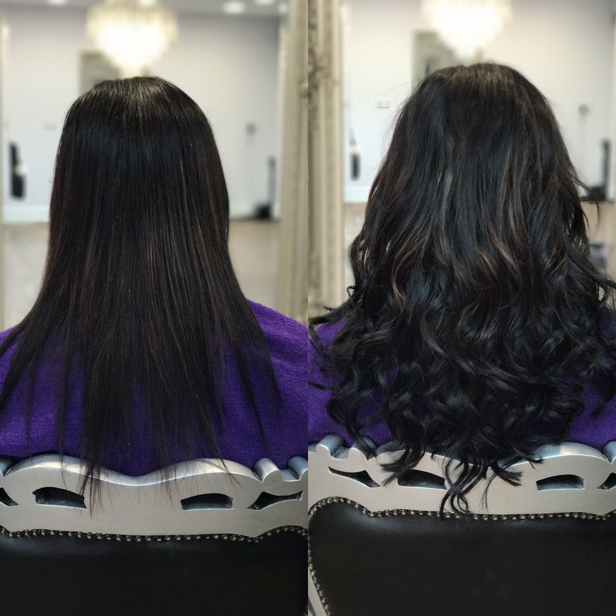 Before and after photos of <a href="/GreatLengthsUK/">Great Lengths UK ®</a> hair extensions added for thickness and length
