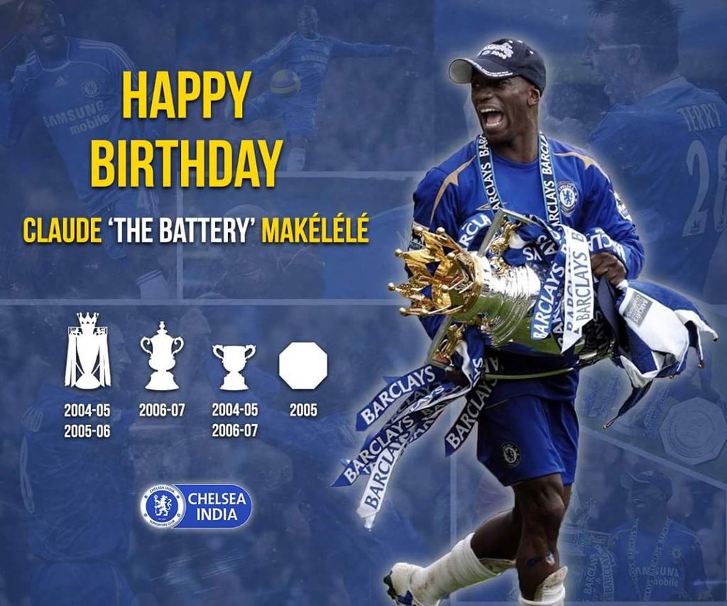Happy birthday to my favorite Chelsea player of all time... Claude Makelele       
