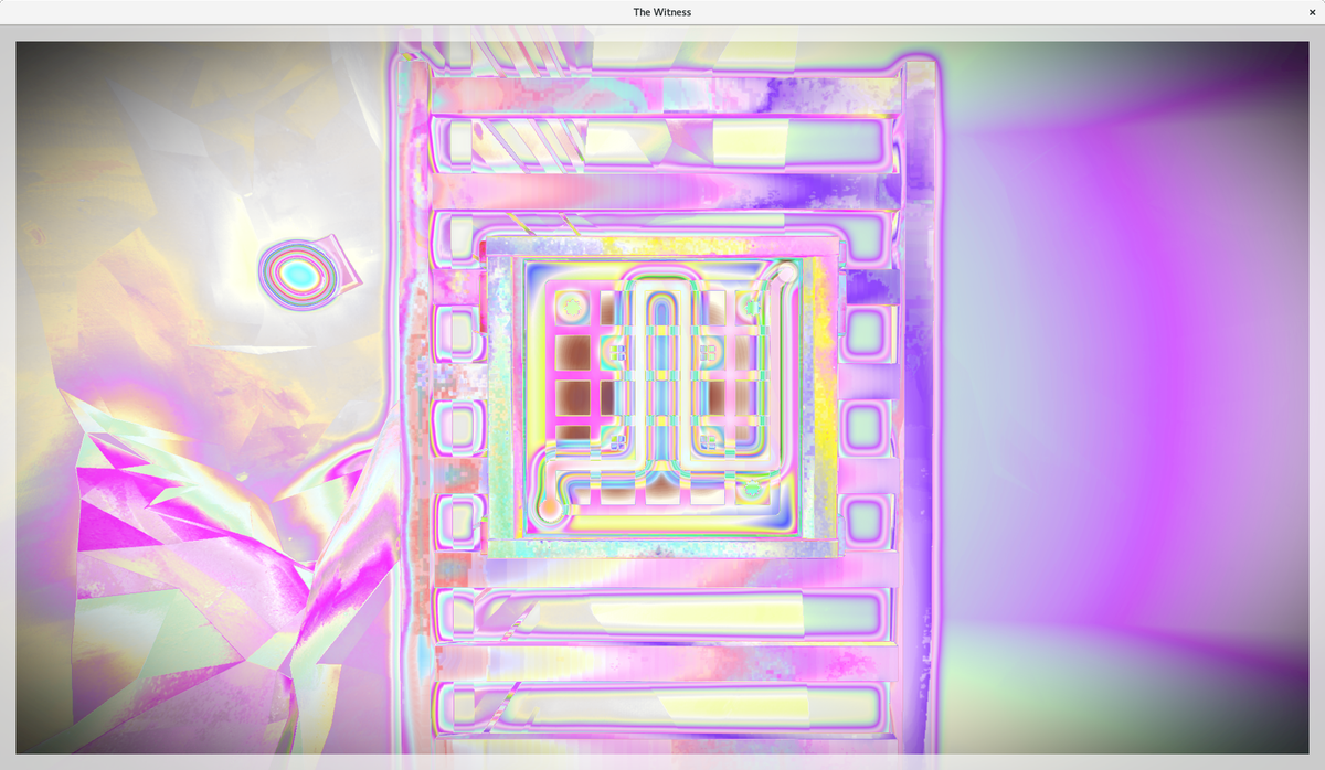 ColinKinloch's tweet photo. #TheWitness running perfectly on #WineIsNotanEmulator https://t.co/jpF7oBhlxb
