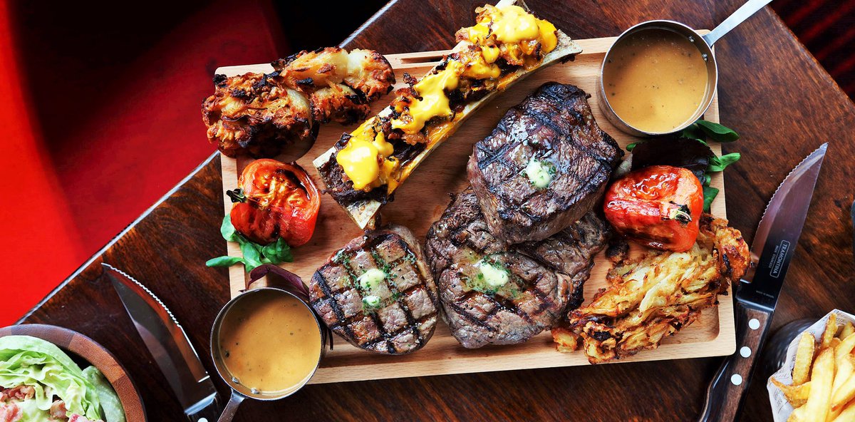 Someone say steak we have it covered with our special butchers block #steakheaven
