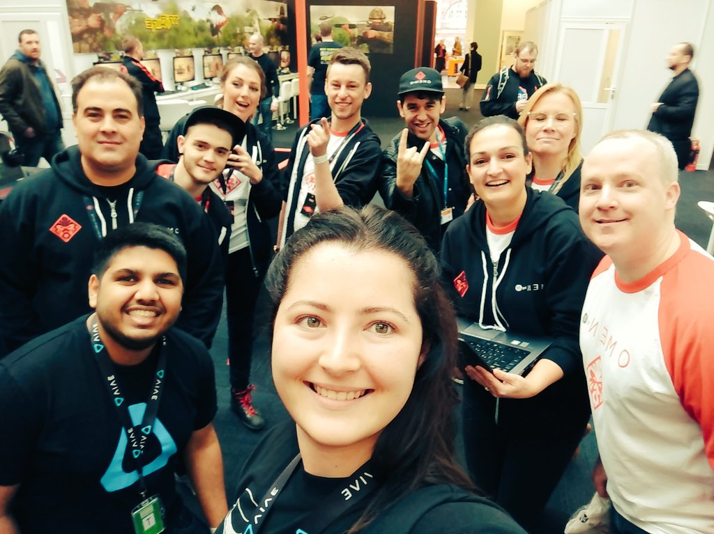 The <a href="/htcvive/">HTC VIVE</a> and <a href="/OMENbyHP/">OMEN</a> are ready for #PCGamerWeekender! Come check us out! <a href="/wheelergd/">Graham Wheeler</a> @Mitz_M96