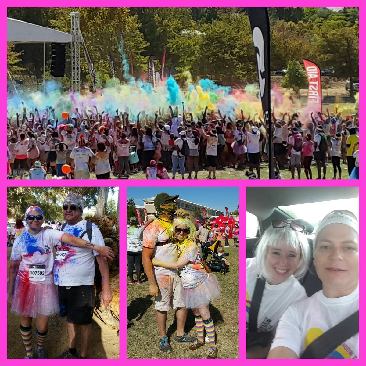 fruitcakesixty8's tweet photo. #colourrunsa #happiest5k What an awesome morning of peace, love, unity and respect! https://t.co/shvBKkDCyg