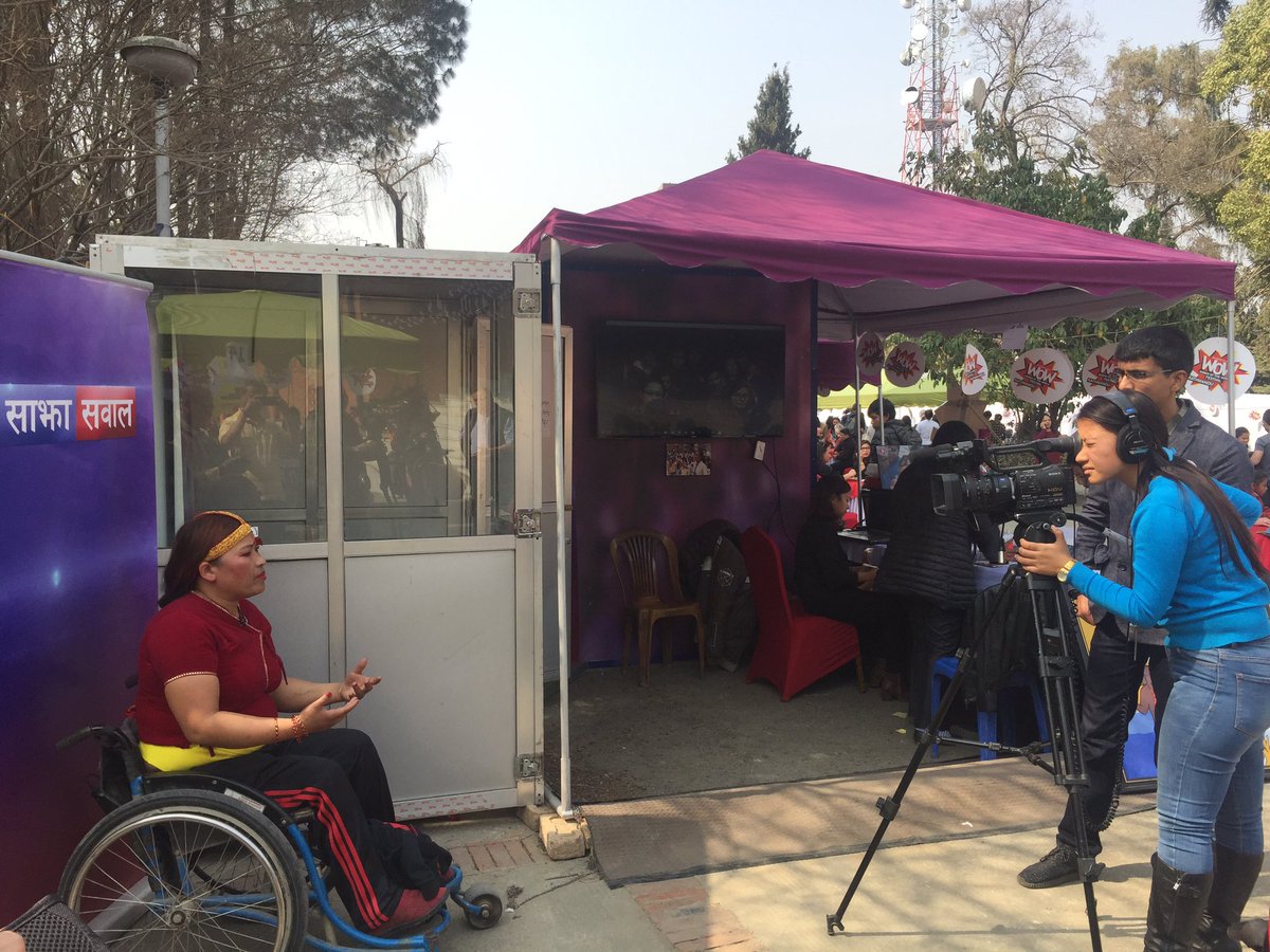 dipakbhattarai's tweet photo. Speak your mind in one minute challenge #BBCmediaaction #Sajhasawal stall in #VOWKTM Staff College #Jawalakhel #Nepal https://t.co/IOEC8o5cUk