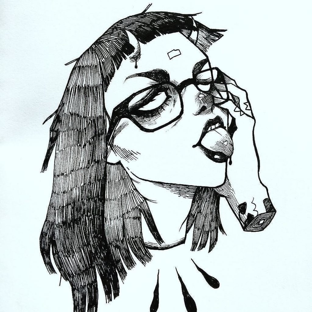 Affanita_art's tweet photo. @corpsetits because #top5 Senpai, if you don't follow her already do 👹 #ink #portrait #demon #corpsetits https://t.co/63UPZpnFTp