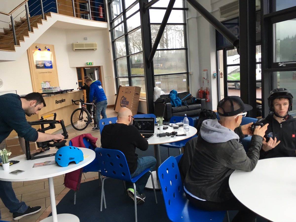 Chain__Reaction's tweet photo. Busy Saturday here at Chain Reaction Cycles HQ with @JasonBradbury!
#teachmehowto #wheelie https://t.co/1t7JSmuWzG