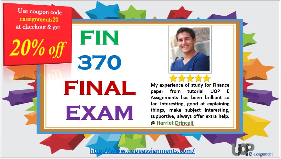 uopeassignment's tweet photo. FIN 370 Final Exam Set 1 to 5 Answers of 2016 for University of Phoenix Students 
 https://t.co/5XbgoGabyC
#Fin370finalexam2016 https://t.co/uvUwdc3cgT