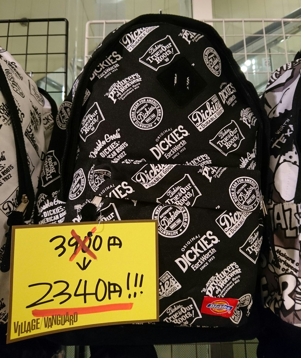 ヴィレッジヴァンガード池袋マルイ店 Tren Twitter リュックスペシャルセール 人気のディッキーズやヘルスニットのリュックを大幅値下げ中 なんと00円台でディッキーズのリュックが買えちゃう シンプルなものからポップなデザインのものまでいろいろ ヴィレッジヴァンガード池袋マルイ店 Tren Twitter リュックスペシャルセール 人気のディッキーズやヘルスニットのリュックを大幅値下げ中 なんと00円台でディッキーズのリュックが買えちゃう シンプルなものからポップなデザインのものまでいろいろ