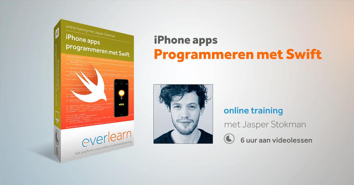 everlearn_nl's tweet photo. NIeuw! Nederlandstalige online training iPhone #apps  programmeren met #Swift. Bekijk de introductieaanbieding: https://t.co/CBJrtaHyTe https://t.co/lOM1IEdqKX