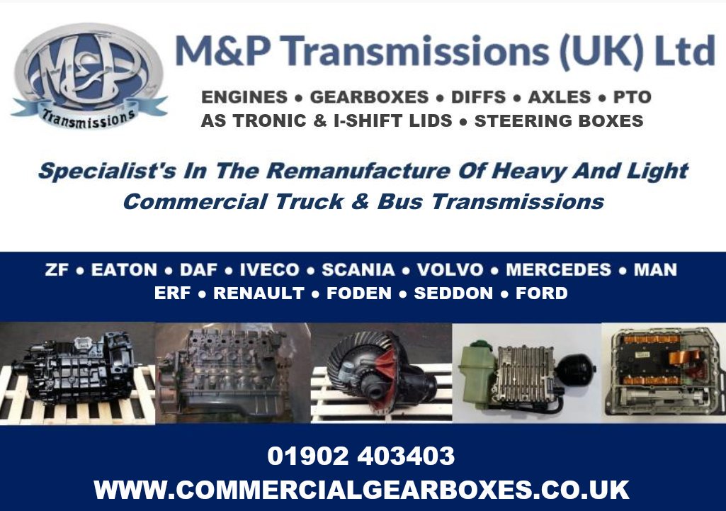 MPTransmissions's tweet photo. Remanufactured Truck &amp; Bus Engines, Gearboxes, Diffs, Axles, AS Tronic &amp; I-Shift Lids &amp; Steering Boxes - Call Us On 01902 403403 https://t.co/I86y0iQY4g